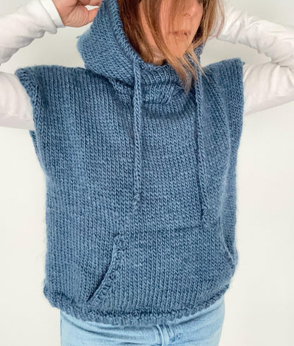 Streetwear Pocket Hoodie Knitting Pattern