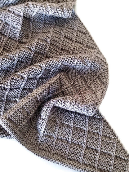 Textured Wrap Shawl Knitting Pattern