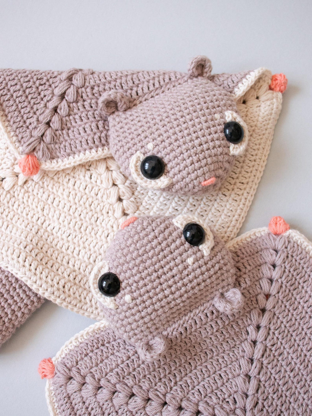 Flying Squirrel Hazel Snuggler Crochet Pattern
