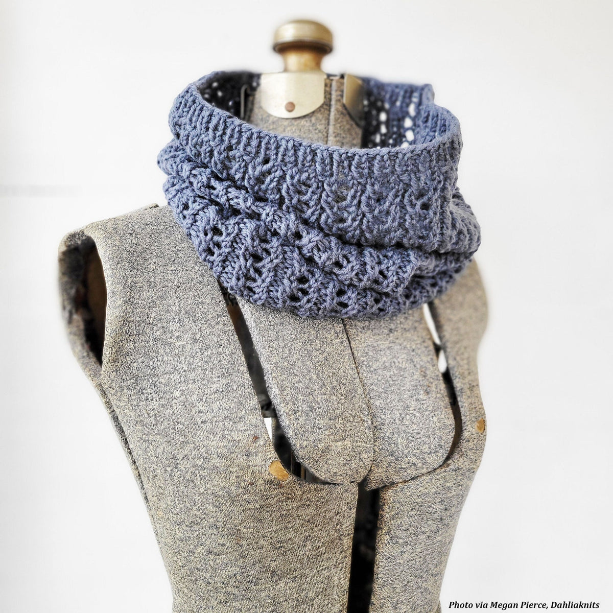 Lacy Cowl Scarf Knitting Pattern