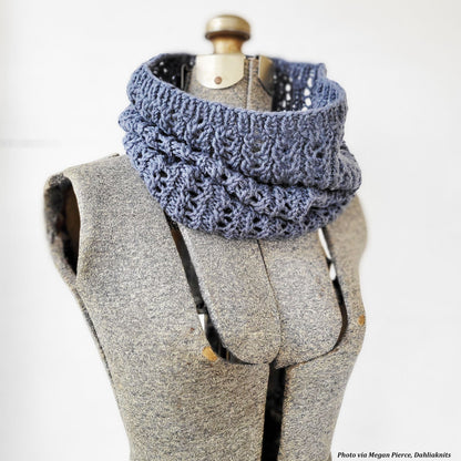 Lacy Cowl Scarf Knitting Pattern