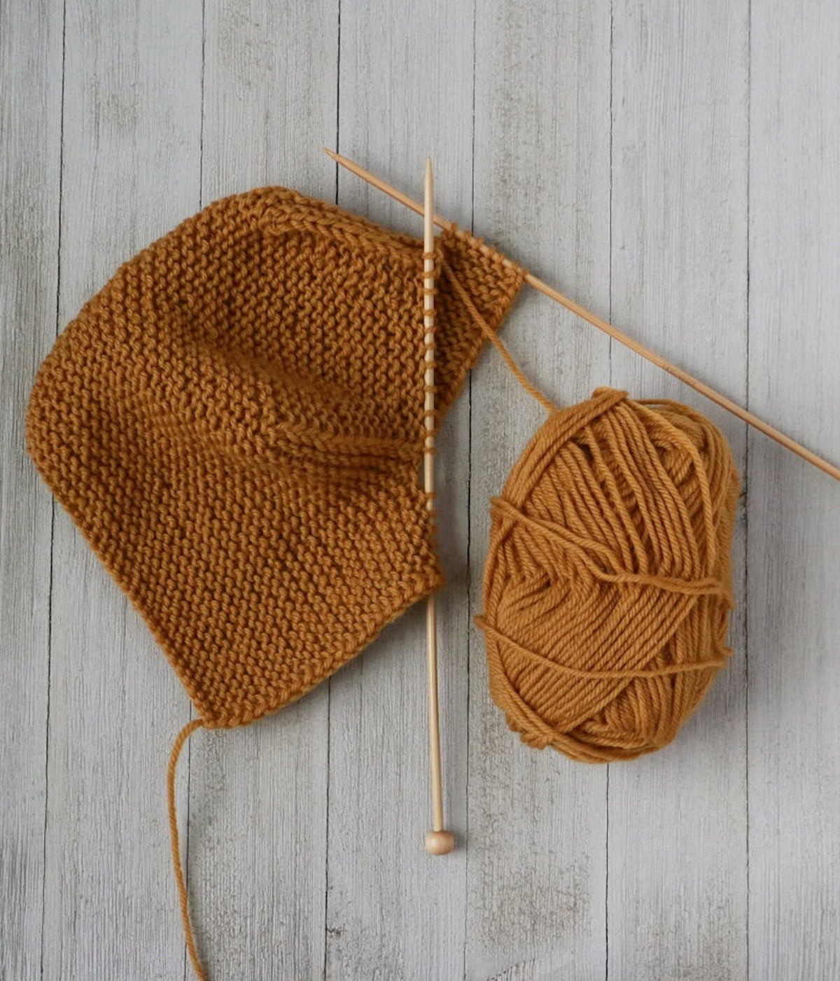 Easy  Baby Bonnet Knitting Pattern