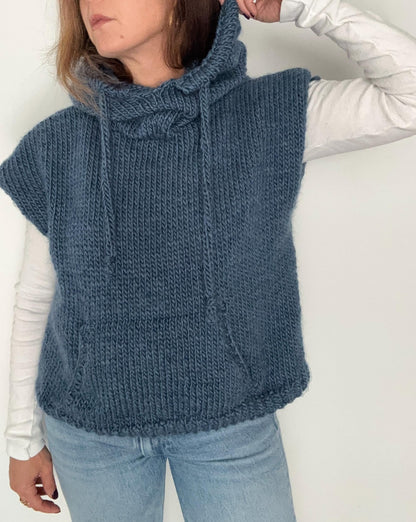 Streetwear Pocket Hoodie Knitting Pattern