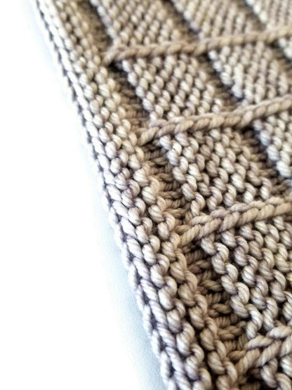 Textured Wrap Shawl Knitting Pattern