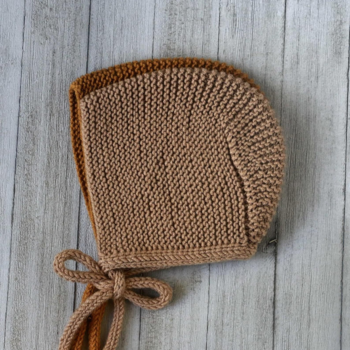 Easy  Baby Bonnet Knitting Pattern