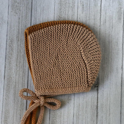Easy  Baby Bonnet Knitting Pattern