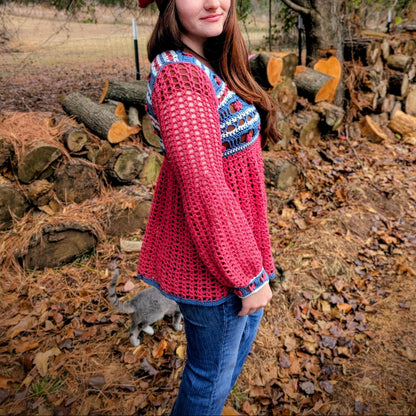 Cottage Apple Cardigan Crochet Pattern