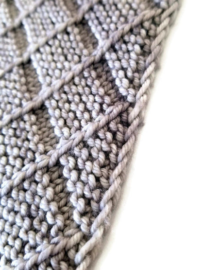 Textured Wrap Shawl Knitting Pattern