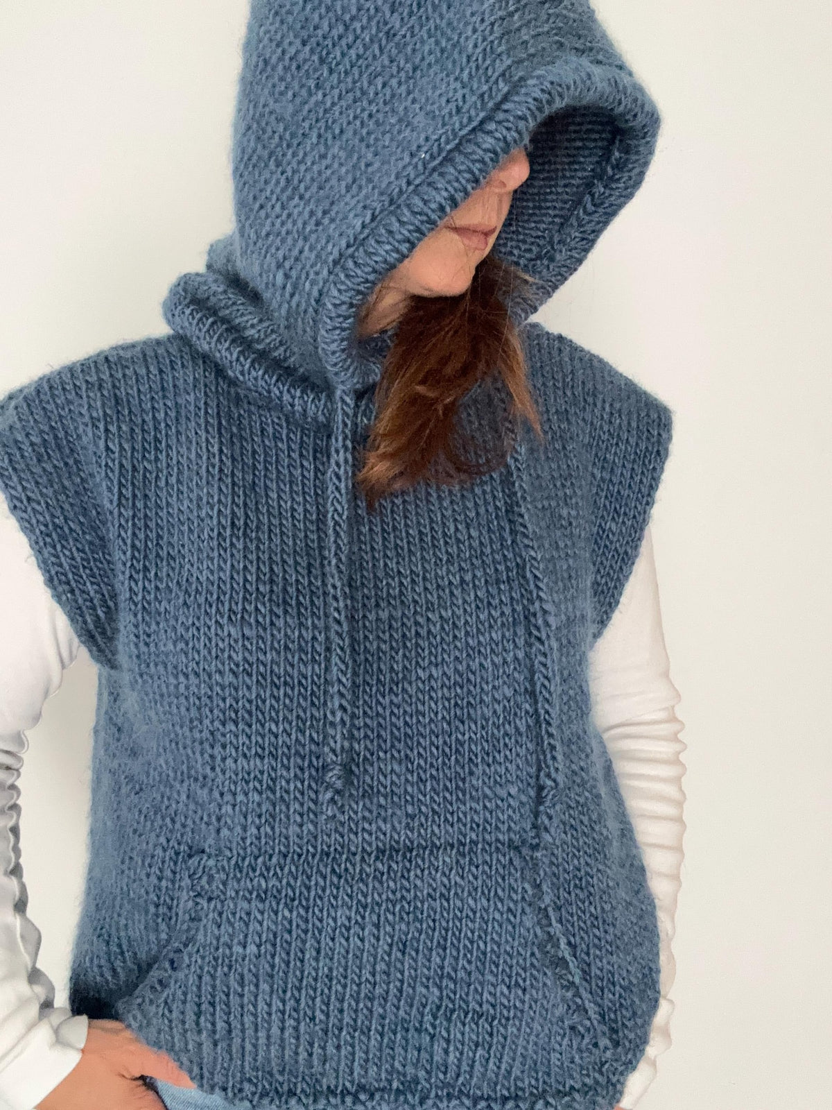 Streetwear Pocket Hoodie Knitting Pattern