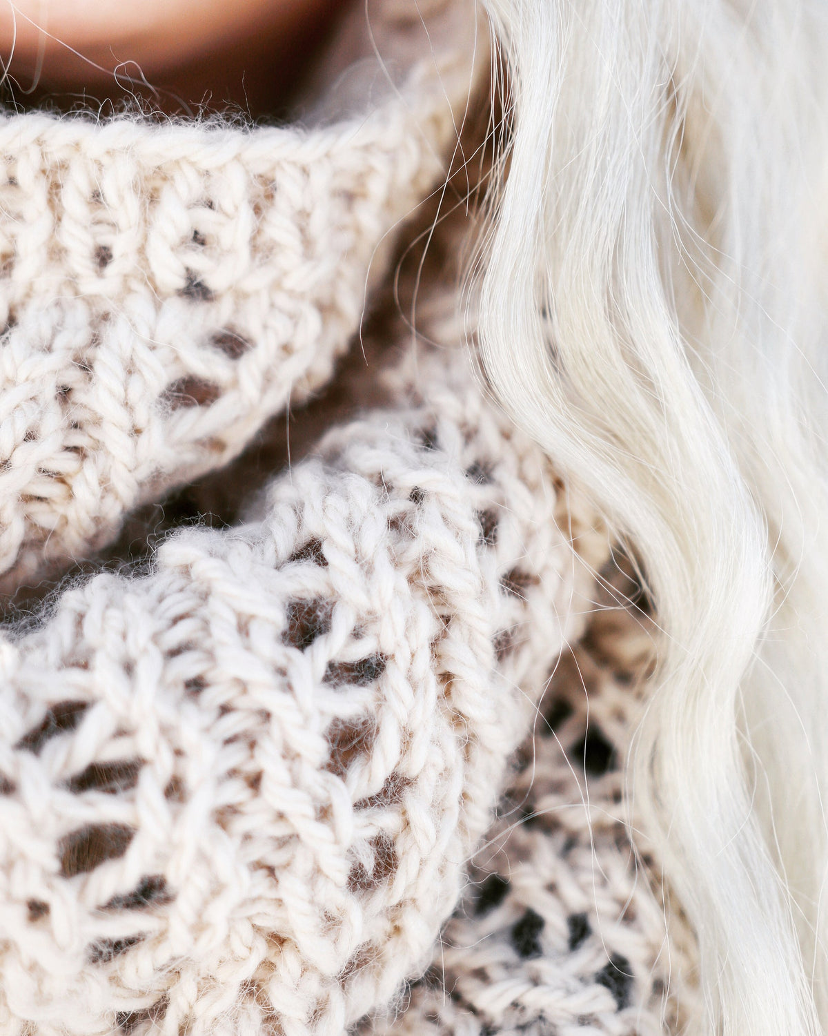 Lacy Cowl Scarf Knitting Pattern
