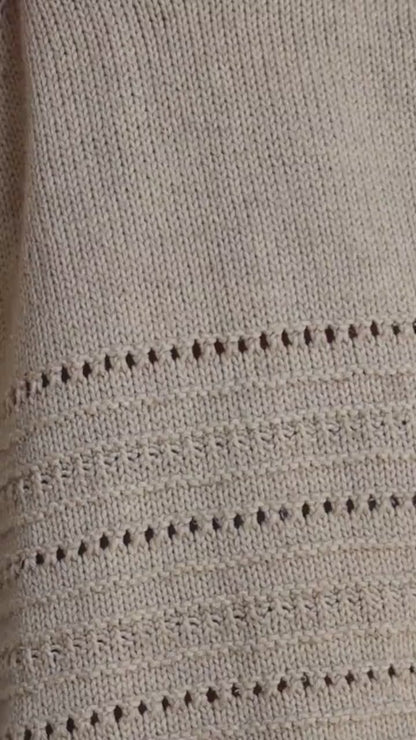 Worsted-Weight Raglan Sweater Knitting Pattern