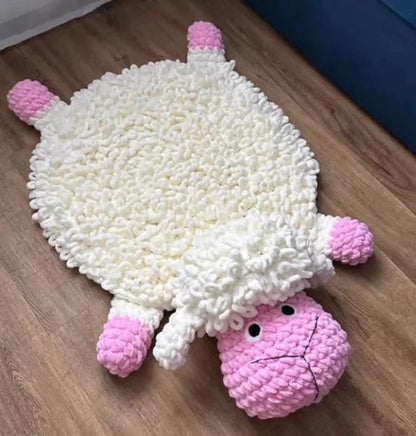 Fluffy Sheep Rugs Crochet Pattern