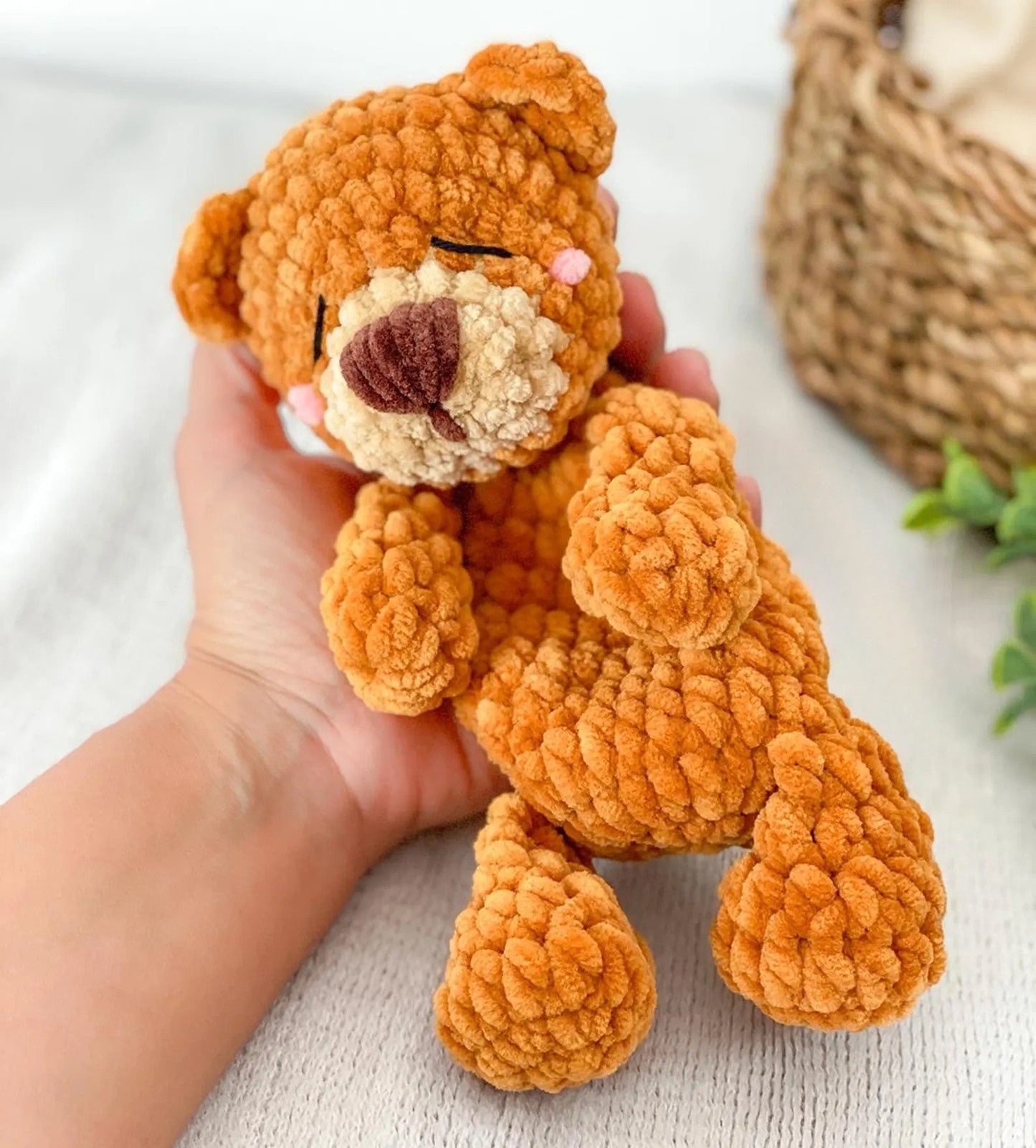 Teddy Bear Lovey Crochet Pattern