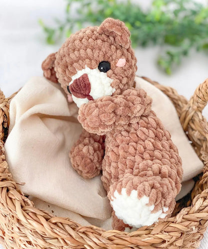 Teddy Bear Lovey Crochet Pattern