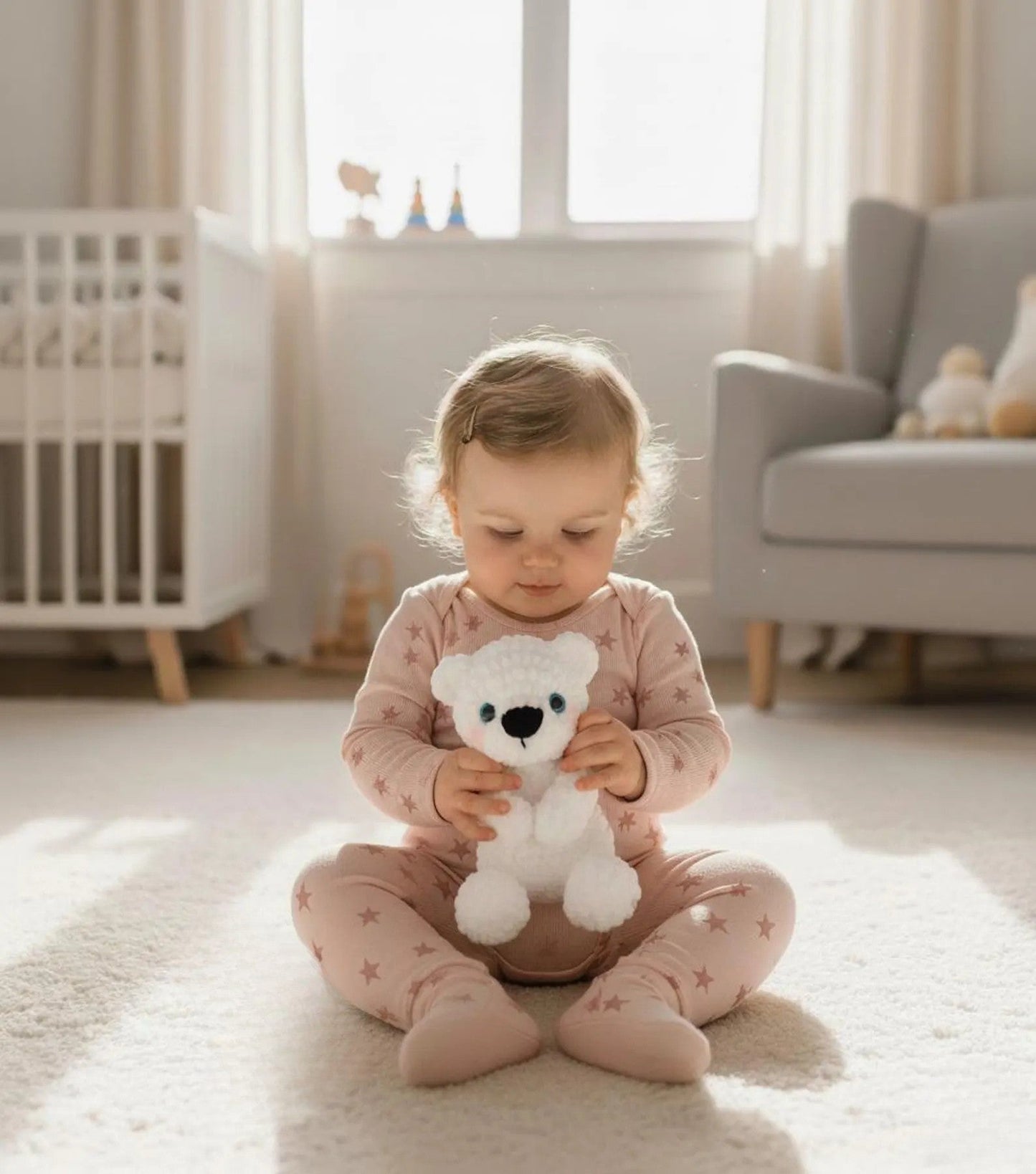 Teddy Bear Lovey Crochet Pattern