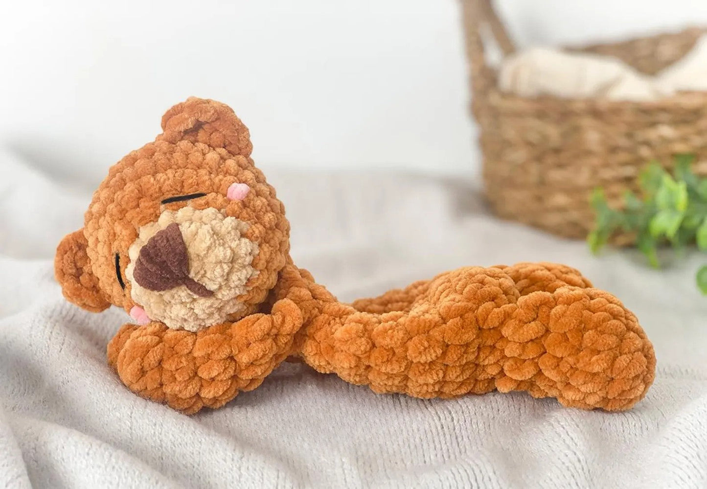 Teddy Bear Lovey Crochet Pattern