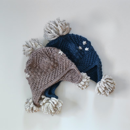 Winter Pompom Hat Crochet Pattern
