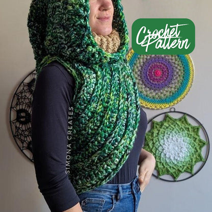 Tawarwaith Hooded Vest Crochet Pattern