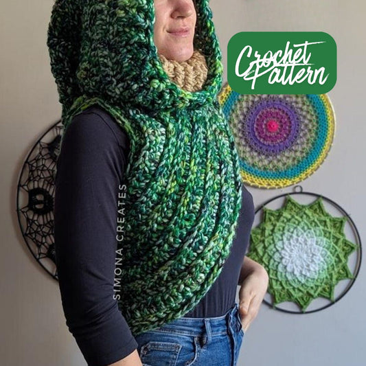 Tawarwaith Hooded Vest Crochet Pattern